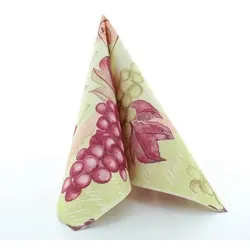 Mank Serviette Airlaid La Bodega, 40 x 40 cm, 50 Stück - Wein Weintrauben