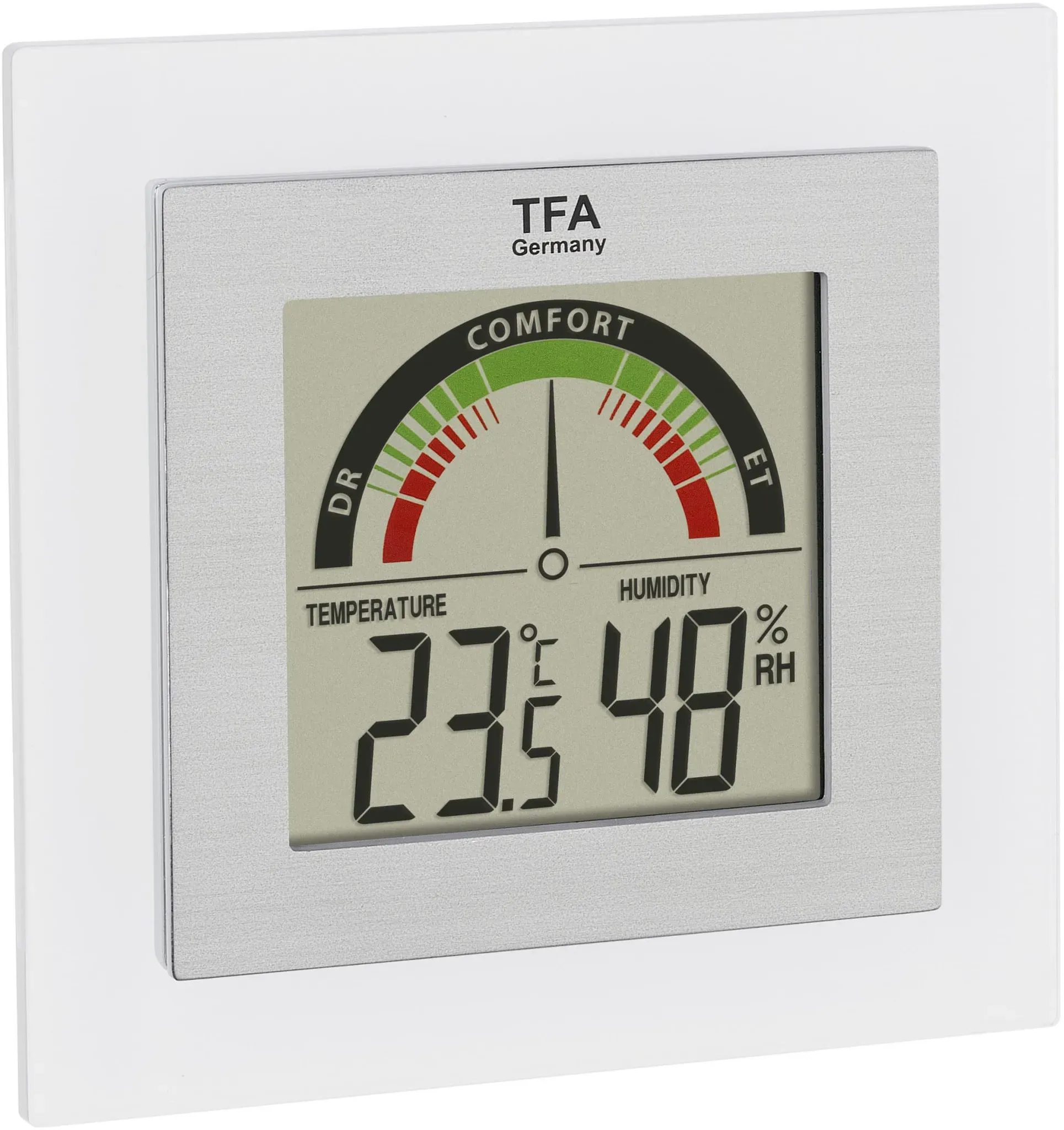 Preisvergleich Produktbild Digitales Thermo-Hygrometer silber/ weiß