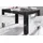 INOSIGN Esstisch »Prisma 137x90 cm, Esszimmertisch, ausziehbar, erweiterbar auf 185 cm«, rechteckig,Tischplatte Stärke 22 mm u. mit elegantem siebdruck grau