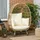 Outsunny Rattansessel Korbform 105 x 90 x 148 cm khaki 1 St.