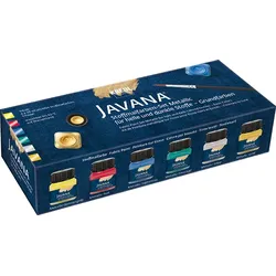 KREUL Javana Stoffmalfarben Metallic Grundfarben 6er Set