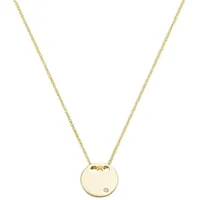 Luigi Merano Kette Brillant im Plättchen, Gold 585 45 cm Damen