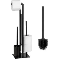 Wenko WC-Garnitur Mod. Rivalta, Schwarz