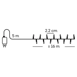Kaemingk LED-Lichterkette Compact 16 m grün