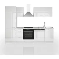 Vicco Küchenzeile 270 cm weiß hochglanz