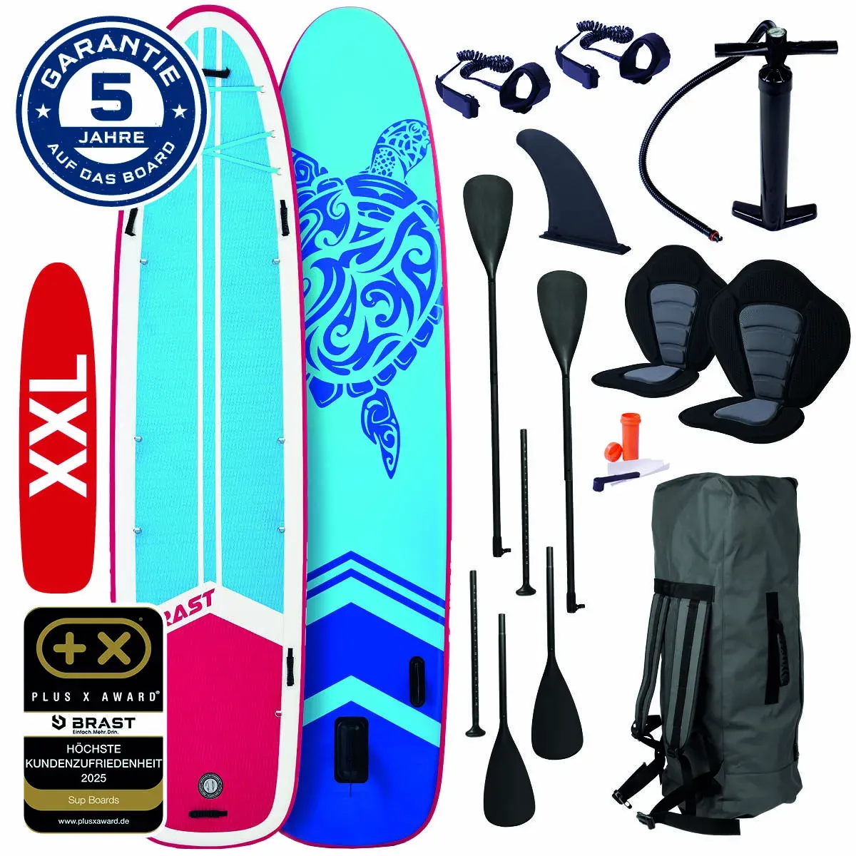 XXL SUP Board aufblasbar FAMILY TURTLE 370
