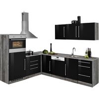 Kochstation HELD MÖBEL Winkelküche »Samos«, mit E-Geräten, Stellbreite 200/270