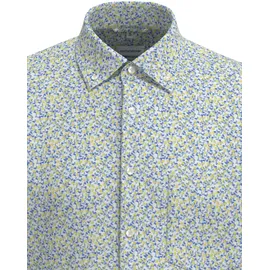 Seidensticker Businesshemd "Regular", Herren, Gr. M (40), normale Ärmellängen, gelb, 100% Baumwolle, bedruckt, regular fit, gerader Abschluss, Hemden, Regular 1/2 Button-Down-Kragen Druck