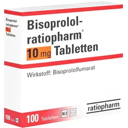 Bisoprolol-ratiopharm 10 mg Tabletten 100 St