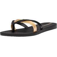 Ipanema Damen Kirei FEM Flipflop, Black/Gold, 40 EU