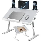 Laptoptisch Betttisch,Klappbar Laptop Tisch Höhenverstellbar Lapdesk Für Bett Ta