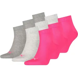 9 Paar Puma Unisex Quarter Socken Sneaker Gr. 35 - 49  für Damen Herren Füßlinge 35/38