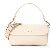 Valentino Alexia Umhängetasche Kunstleder Beige/Weiß