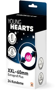 YOUNG HEARTS Kondome XXL - Extragroß Plus, 24 St.