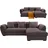 Roller Ecksofa - grau-braun - Liegefunktion
