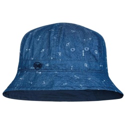 Buff Bucket Hat Kinder Arrows Denim - DENIM