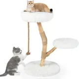 Goplus Kratzbaum 90 cm weiß