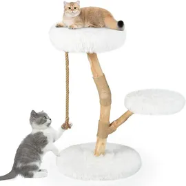 Goplus Kratzbaum 90 cm weiß