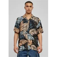 URBAN CLASSICS Viscose Aop Resort Kurzarmhemd Palmfront L