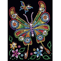Sequin Art Paillettenbild "Schmetterling", 25 x 34 cm