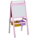 Homcom 3in1 Kindertafel rosa 58,5 x 50,5 x 118 cm