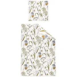 IRISETTE Edel-Feinbiber Koala Beige/Weiß 155 x 220 cm + 80 x 80 cm