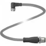 Pepperl+Fuchs 243087 Sensor-/Aktor-Steckverbinder M12, M8 Stecker, gerade, Buchse, gewinkelt 0.60m Polzahl Sensoren: 4 1St.