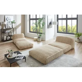 INOSIGN »Pia« Loungesessel in Megacord, 2 Größen, Schlaffunktion und Pouf-Funktion