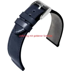 Eulit Pferdeleder Shell Cordovan 20mm" E58484620501" - blau