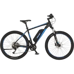 FISCHER E-Mountainbike MONTIS 2.1 E-Bike MTB schwarz 27.5 Zoll RH 48 cm 422 Wh SCHWARZ 48 CM