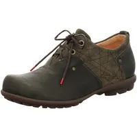 THINK! Herren Kong nachhaltige Leder gefütterte Schnürhalbschuhe, 7020 Olive/Kombi, 42.5 EU - 42.5 EU