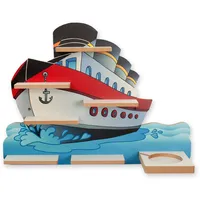 Tonie Regal „Schiff“ - für Toniebox & Tonies; inkl. 40 Metallplättchen