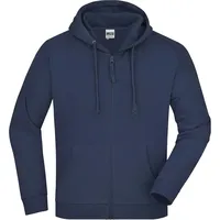 James & Nicholson Kapuzen-Sweatjacke JN059, - S - navy