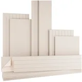 AKUSTIKO Schallschutzpaneel, (Selbstklebend 240x30cm - 8 Stück Beige Akustik Wandpaneele Schallschutz & Raumakustik Panels Filz 9mm Hexim Decken- & Wandverkleidung Deckenverkleidung Filz (5.76m)
