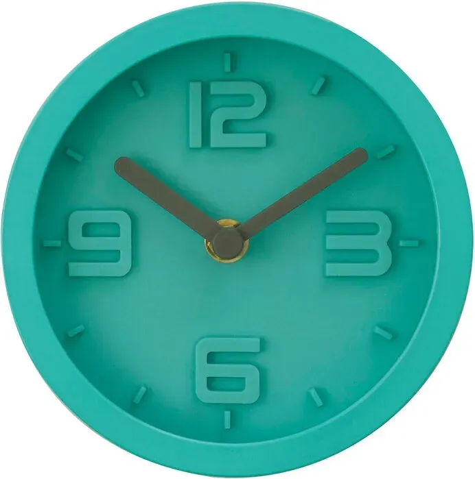 Premier Housewares Elko Wanduhr mit grüner Ausführung und Embosseffekt