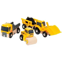 BRIO® Spielzeug-Eisenbahn Baustellenfahrzeuge