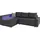 Collection AB Ecksofa »Relax L-Form«, inklusive Bettfunktion, Federkern, wahlweise mit RGB-LED-Beleuchtung grau
