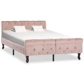 vidaXL Bettgestell 120 x 200 cm Rosa