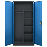Jan Nowak DAWID Mehrzweckschrank 185 x 90 x 45 cm Anthrazit-Blau