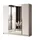 lookway Drehtürenschrank Aurel 200 x 200 x 57 cm Beige