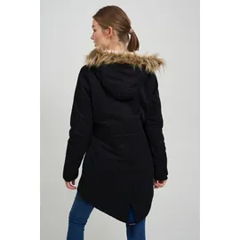 Oxmo Parka OXAnna Damen, Winterparka Mantel mit Fellkapuze und Teddy-Futter | Gr.: S