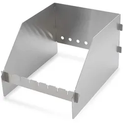 SANTOS BBQ Windschild für Seitenbrenner der Napoleon Rogue, Prestige und Prestige Pro Serie, Edelstahl