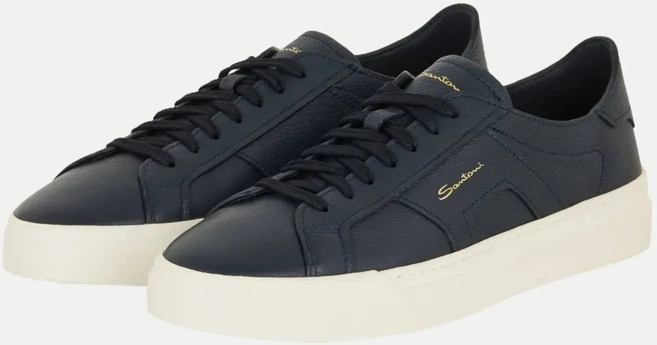 Leder Sneaker Blau 8