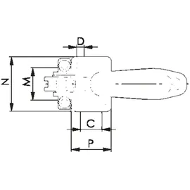 AMF Verschlussspanner vertikal 6848V Grö