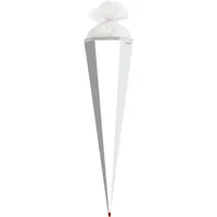 ROTH Schultüte 100cm, eckig, Basteltüte weiß,