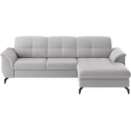 sit&more Ecksofa SIT & MORE "Zora", grau (hellgrau), B:262cm H:92cm T:164cm, 95% Polyester 5% Polyamid, Sofas, Ecksofa, wahlweise mit Bettfunktion und Bettkasten