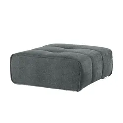 Hocker  London ¦ grau ¦ Maße (cm): B: 103 H: 44 T: 103