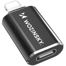 wozinsky WALC-01 Lightning-zu-USB-C-Adapter - Schwarz