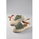 aniston shoes Plateausandale Damen Khaki/Braun 37