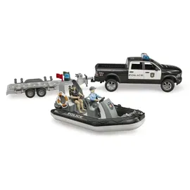 Bruder 02507 - RAM 2500 Polizei Pickup schwarz/weiß 1:16